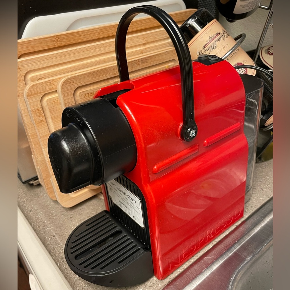 Nespresso Inissia Espresso Maker, Red